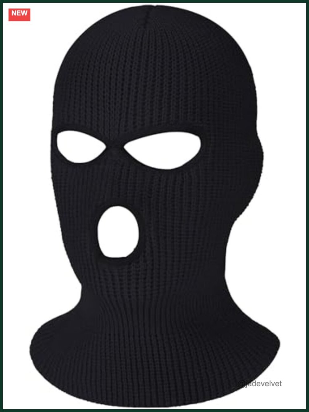 3-Hole Full Face Balaclava Knitted Ski Mask Soft Stretchy Outdoor